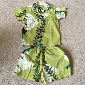 🐳5/$10 Royal Hawaii Creations boy T-shirt shorts